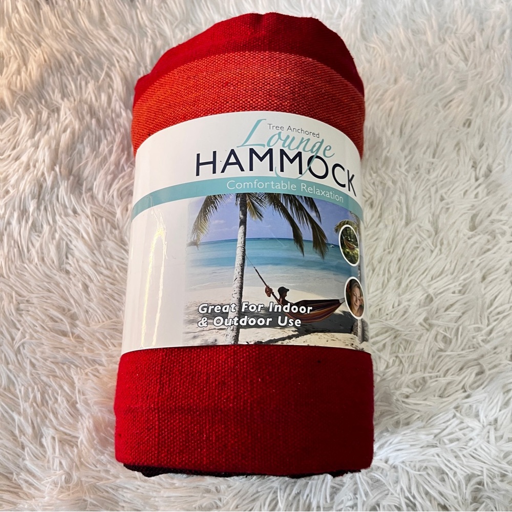 Red Tree Anchored Lounge Hammock